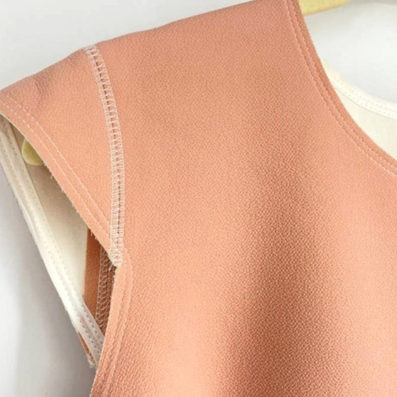 SANDRO Remind Rose Cindre Pink Tiered Fit And Flare Baby Pink Short Dress - Picture 4 of 11